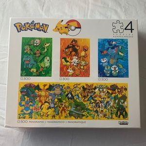 POKÉMON puzzle (4 puzzles included in box!)